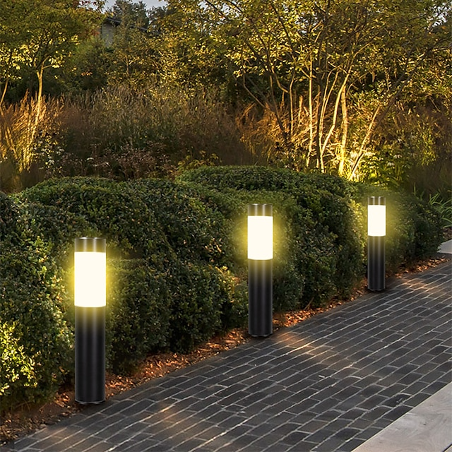 2-Pack Solar Pathway Lights for Garden & Walkway – Warm or White