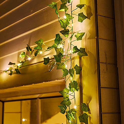 36ft Ivy Vine String Lights with 110 Warm White LEDs