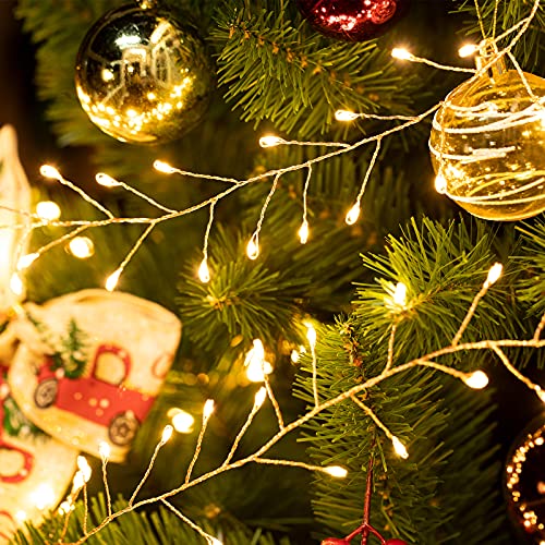 10ft 200 LED Firecracker Fairy Lights – Plug-In Warm White