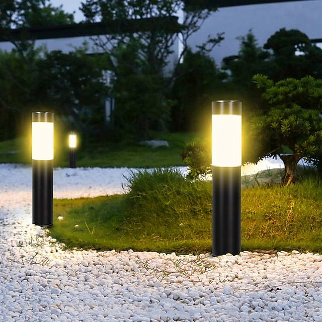 Cotcool 2pcs Solar Pathway Lights Outdoor Garden Lights