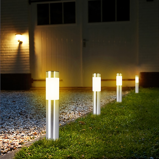 Cotcool 2pcs Solar Pathway Lights Outdoor Garden Lights