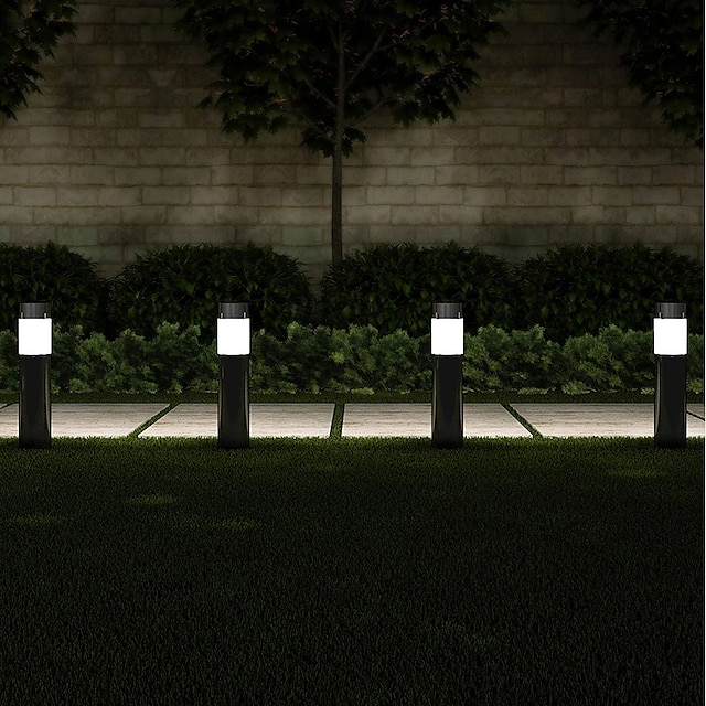 Cotcool 2pcs Solar Pathway Lights Outdoor Garden Lights