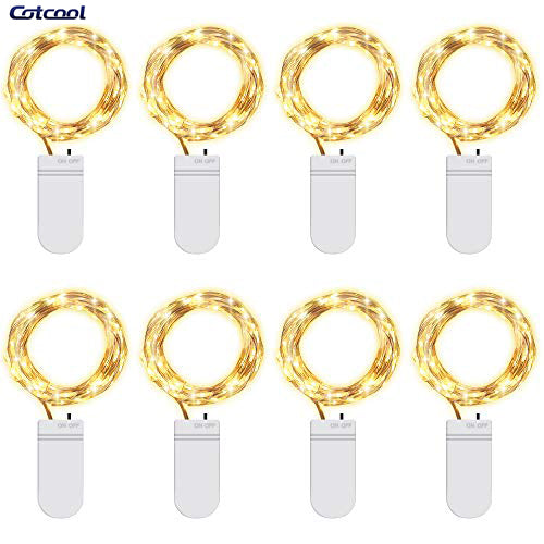 Cotcool 8 Pack Battery Operated 7.2ft 20 Led Fairy Light