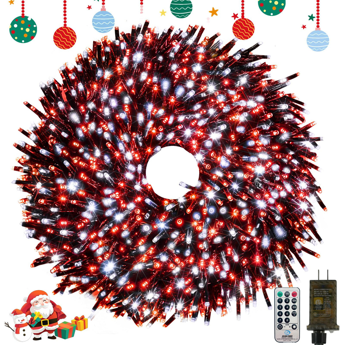 Smart Color Changing Halloween Lights String 112FT 300 LED APP and Remote