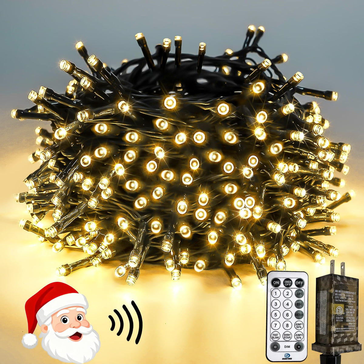 Smart Color Changing Halloween Lights String 112FT 300 LED APP and Remote