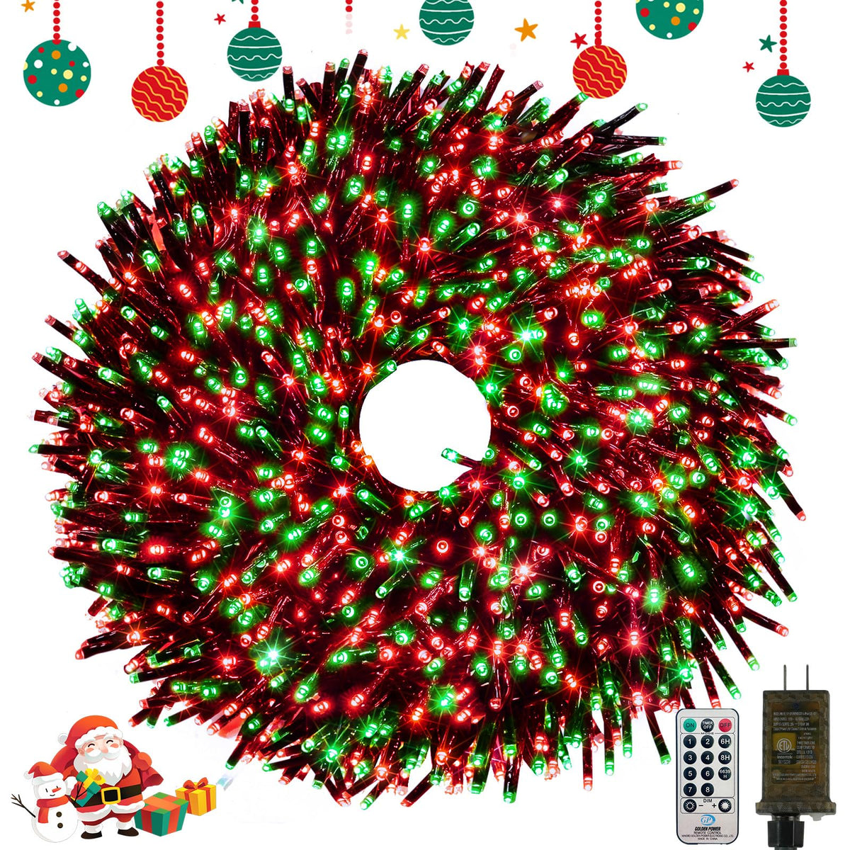Smart Color Changing Halloween Lights String 112FT 300 LED APP and Remote