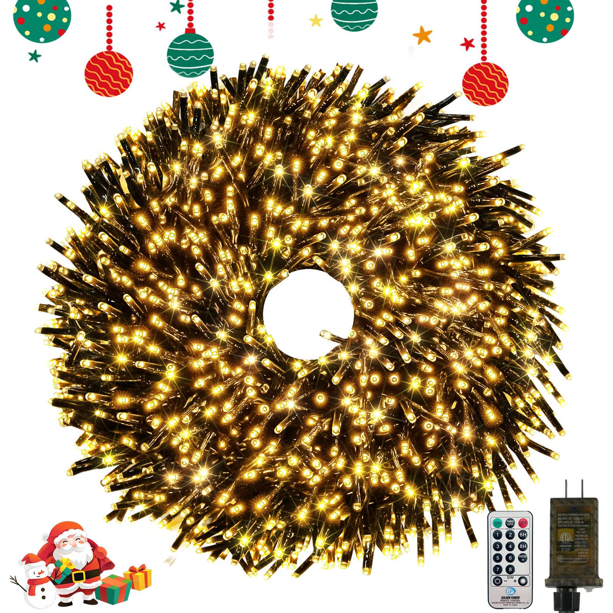 Smart Color Changing Halloween Lights String 112FT 300 LED APP and Remote