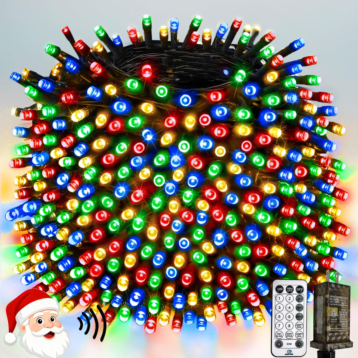 Smart Color Changing Halloween Lights String 112FT 300 LED APP and Remote