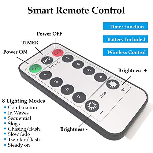 Cotcool 200 LED 66 FT USB String Lights Remote Control ,Warm White